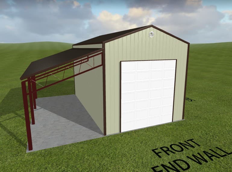 Steel RV cover and carport structure